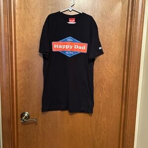 Happy Dad Full Send Black tee shirt size small